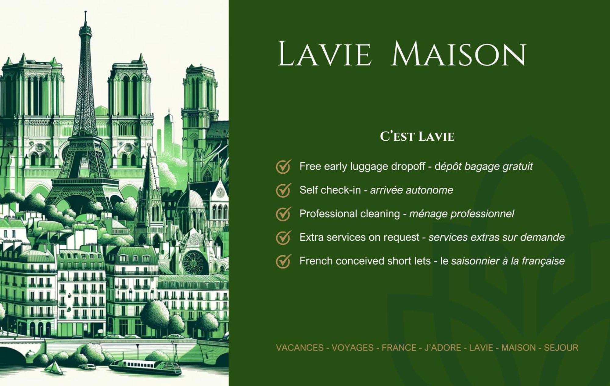 Lavie Maison Eiffel Ac Hot Tub Parijs Buitenkant foto